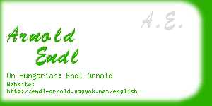 arnold endl business card